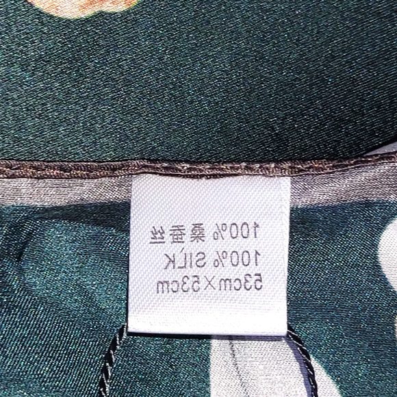 NWT Genuine 100% Mulberry Silk Satin Scarf 21"x21" Small Square Shawl 54621 - Picture 5 of 9